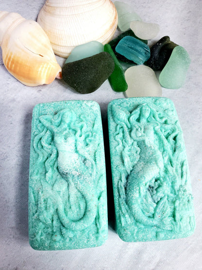 Sea Salt and Sea Glass Sea Glass Salt Soap
