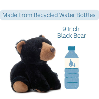 9" (23cm) Wild Onez Black Bear Wild Life