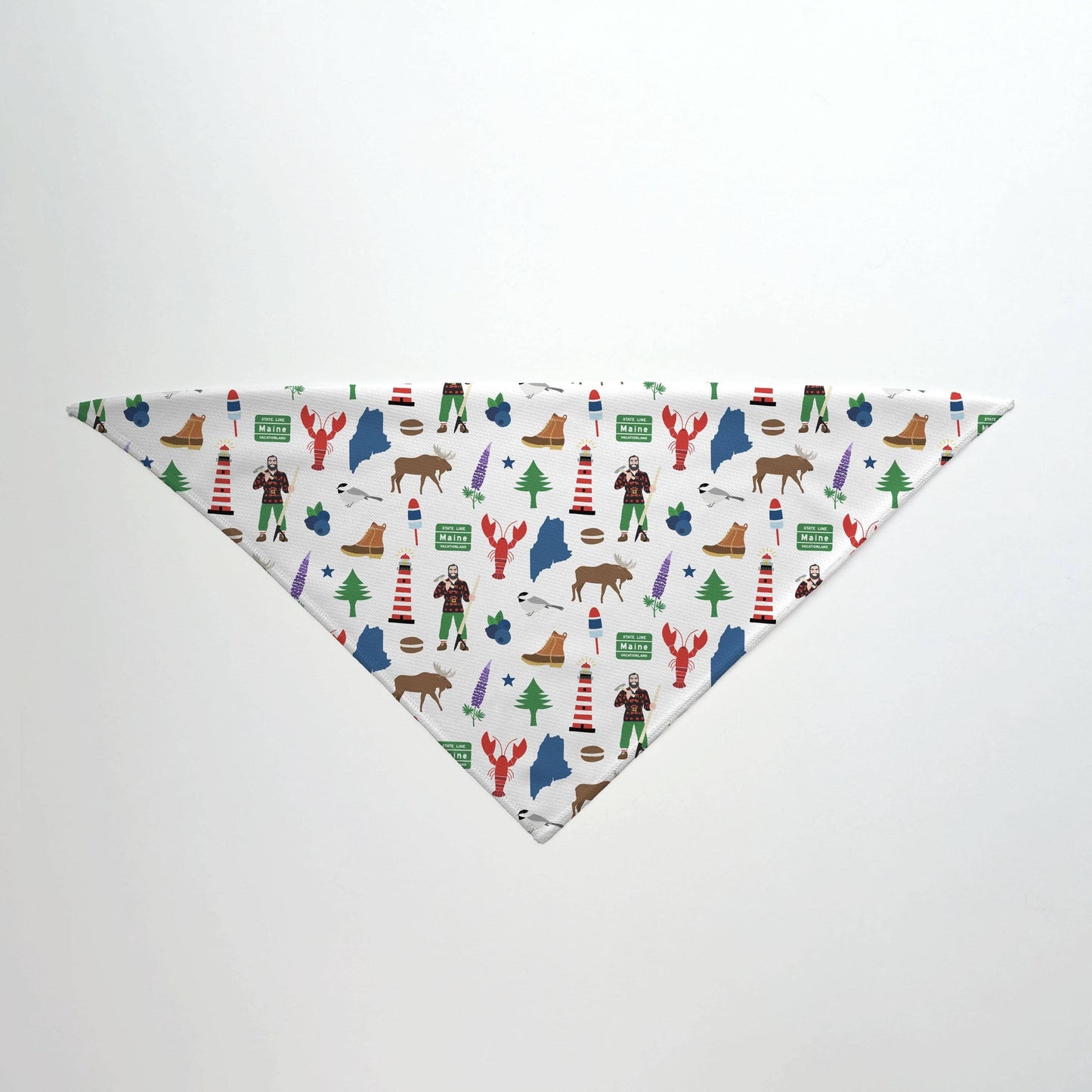 Maine Paul Bunyan Vacationland Reversible Dog Bandana