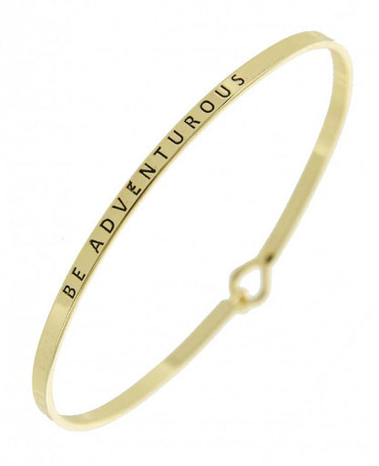 BE ADVENTUROUS_3mm Inspired Message Bangle