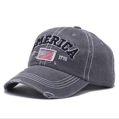 American Flag Embroidery Baseball Cap