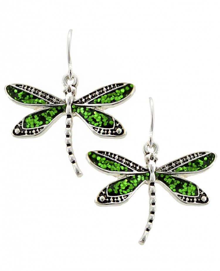Glitter Dragonfly Earrings