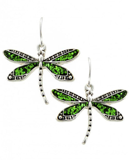 Glitter Dragonfly Earrings