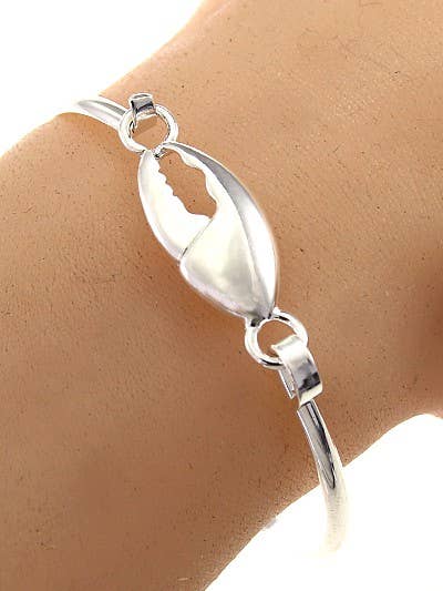 Silver Lobster Claw Bangle