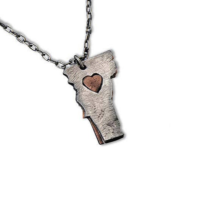 Home State Jewelry - Pewter State Necklace