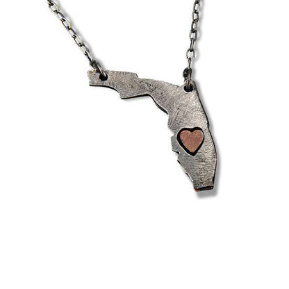 Home State Jewelry - Pewter State Necklace