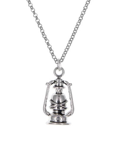 Vintage Lantern Pendant Necklace