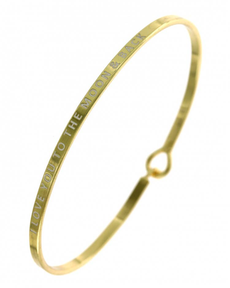 LOVE YOU TO THE MOON & BACK Bangle