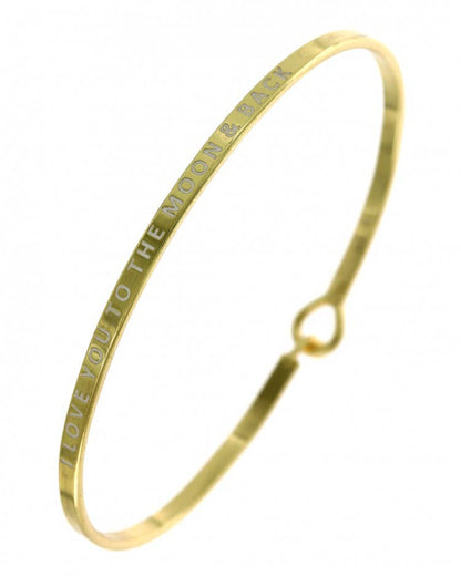 LOVE YOU TO THE MOON & BACK Bangle