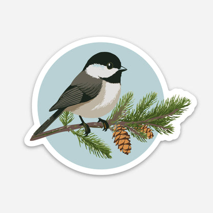 Maine Chickadee Sticker | Wildlife + Birds