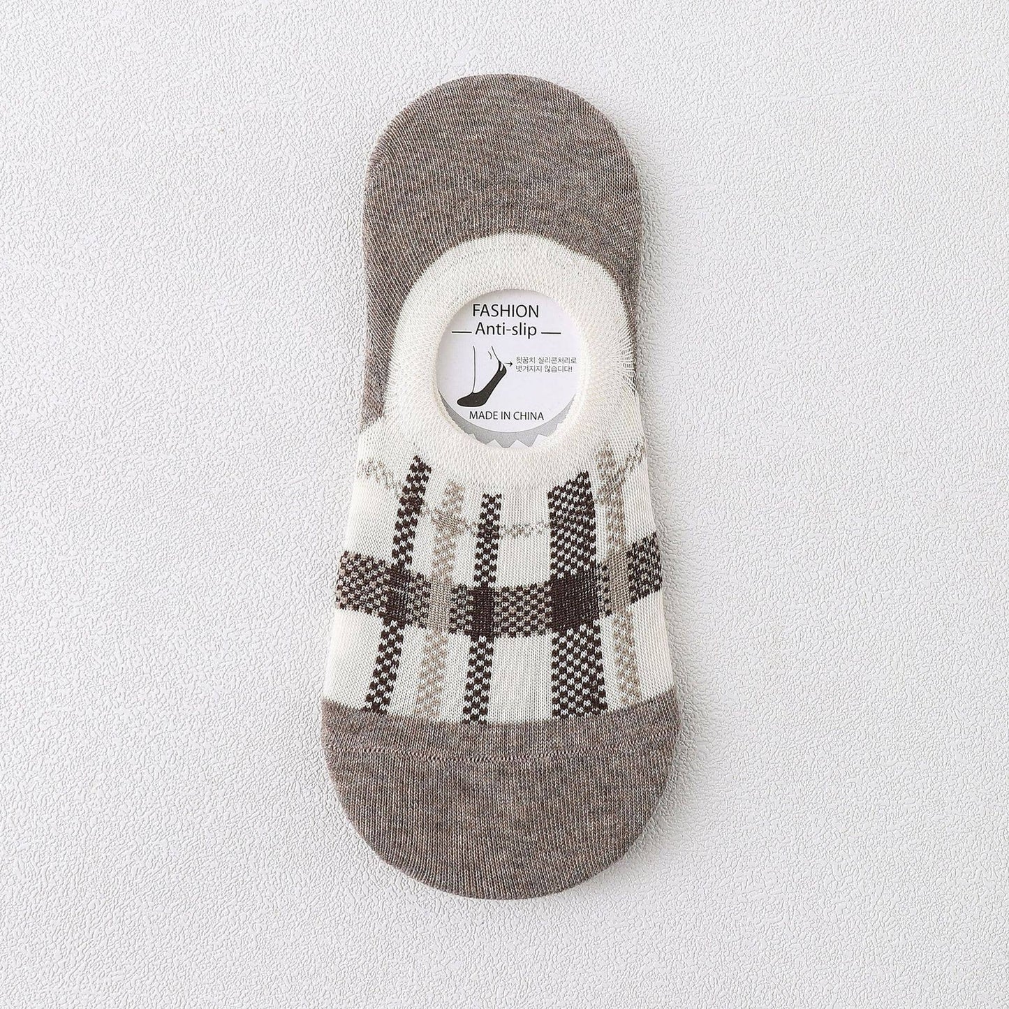 Lattice No Show Socks Women's Cotton For Flats