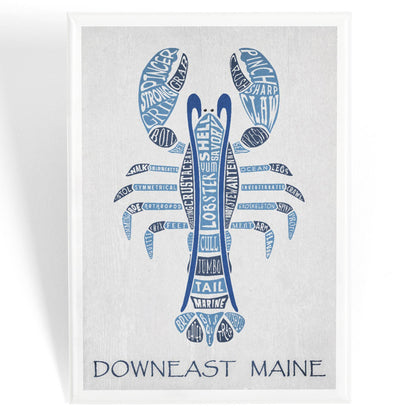 MAGNET Maine, Blue Lobster, Typography