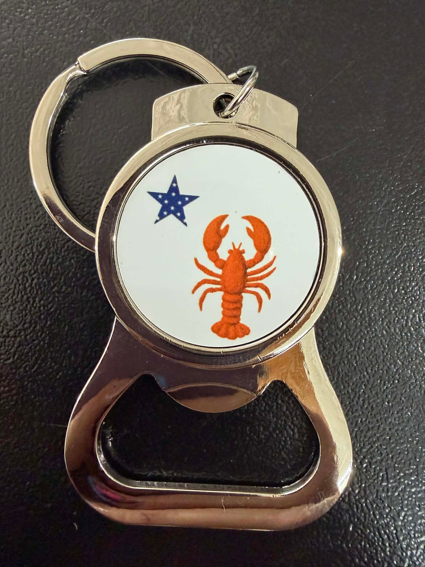 Maine themed keychain with bottle opener