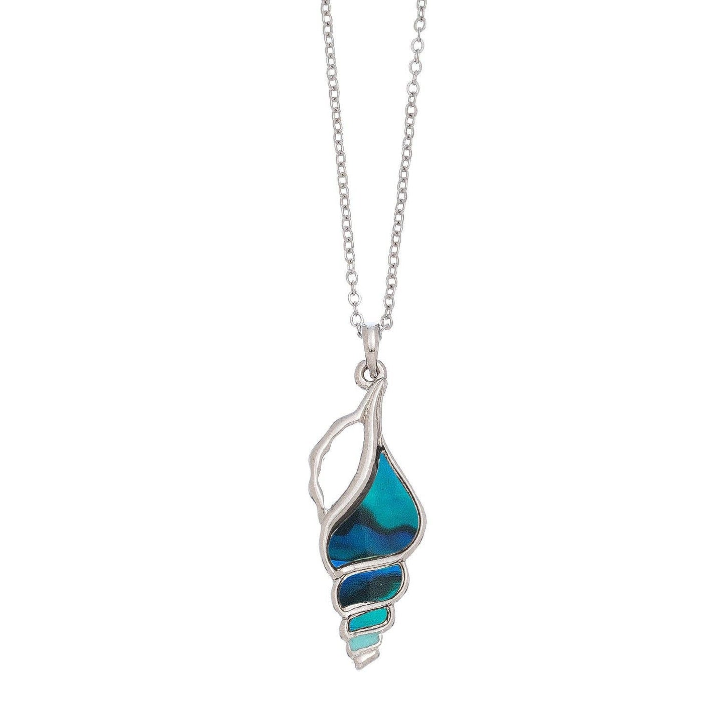 Abalone Conk Shell Pendant Necklace Beach Jewelry