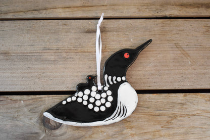 Loon with Chick Ornament