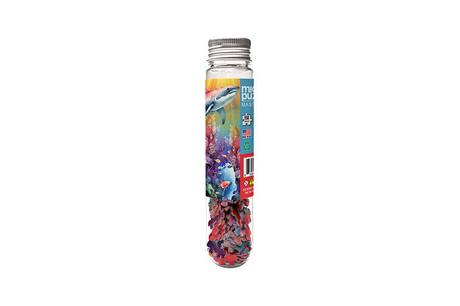 Shark Reef - Marine Life Micro Mini Tiny Jigsaw Puzzle Shark Tank