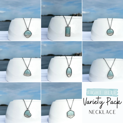 Custom Sand Necklaces Silver