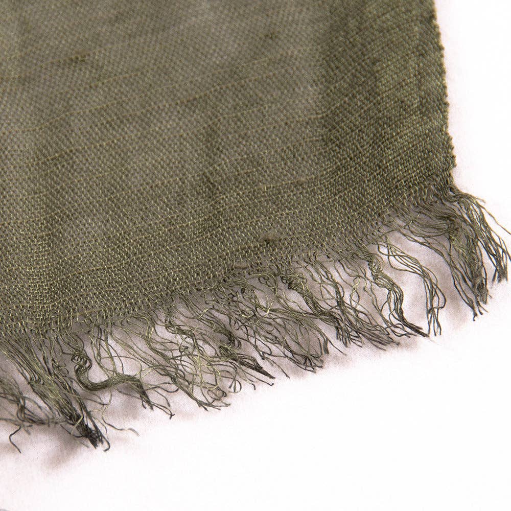 Scarvii - Elegant Contrast Style Cotton Long Scarf
