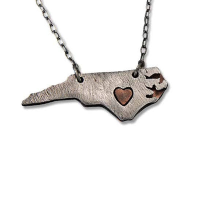Home State Jewelry - Pewter State Necklace