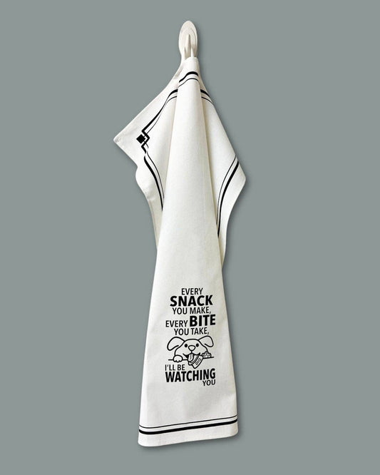 “Every Snack You Make, Every Bite You Take, I'll Be Watching You” - Hey Now™ Cotton Kitchen Towel
