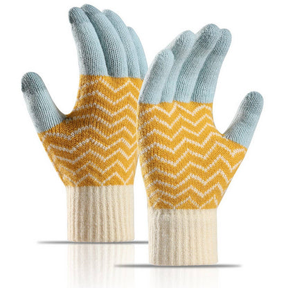 Alpaca Blend Wool Knit Gloves – Thermal Touchscreen