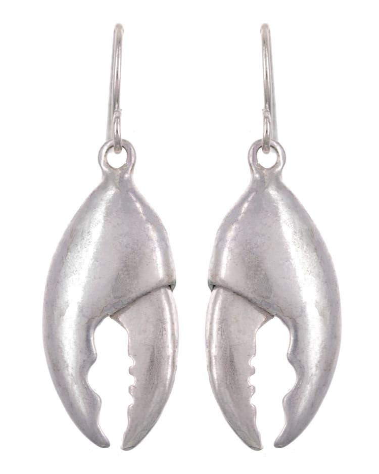 Silver Gold Claw Crab and Lobster Dangle Earrings
