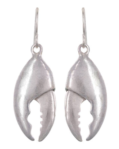 Silver Gold Claw Crab and Lobster Dangle Earrings