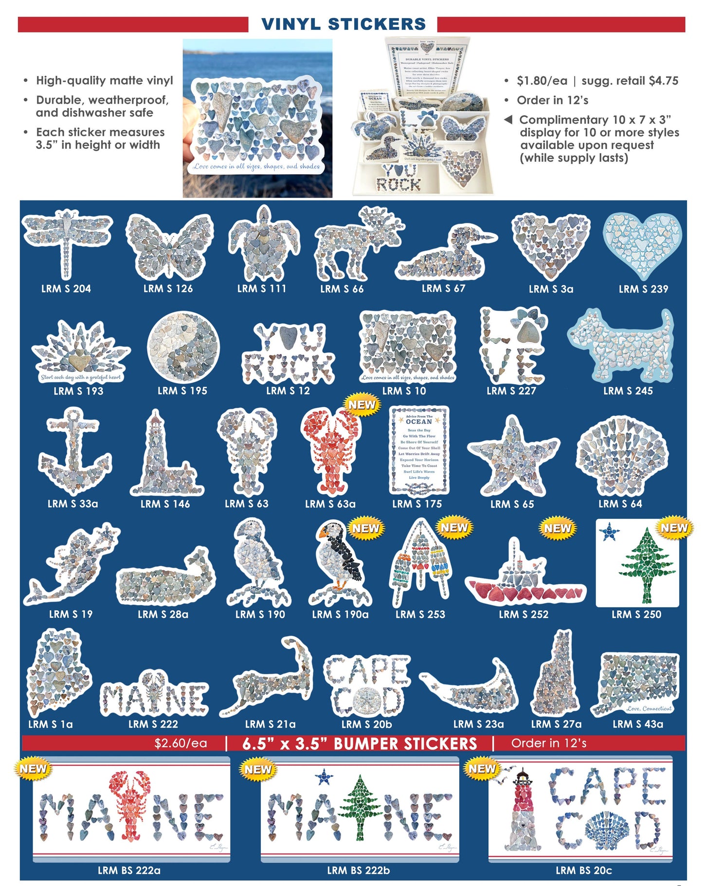 Vinyl Stickers   | Coastal Stickers    | Lobster Stickers