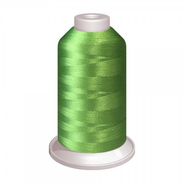 Embroidered Sage Tea Towel Flour Sack