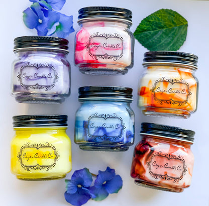 8 oz. Mason Jar Candles - Summer Collection