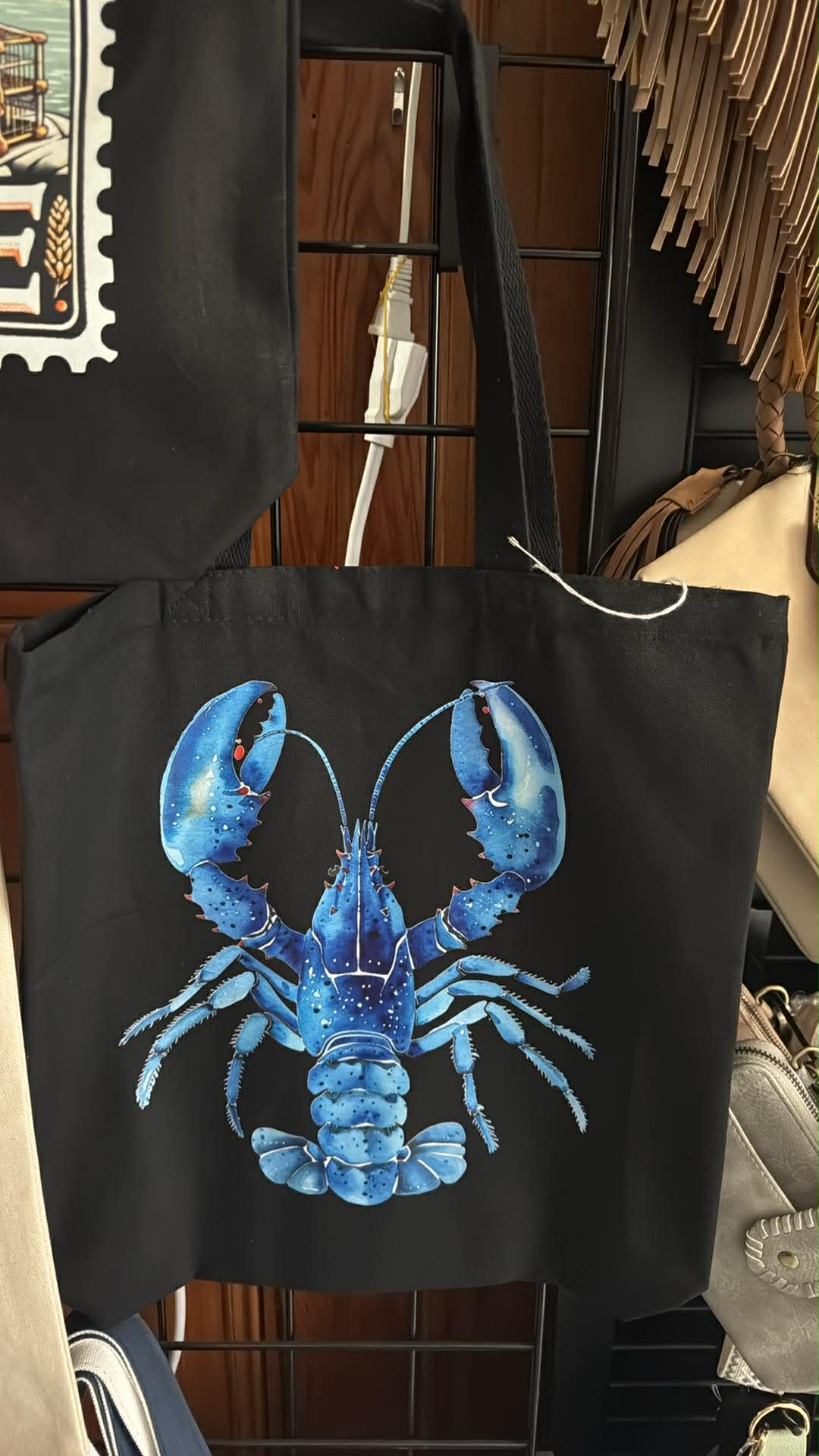 Blue Lobster Canvas Tote Bag