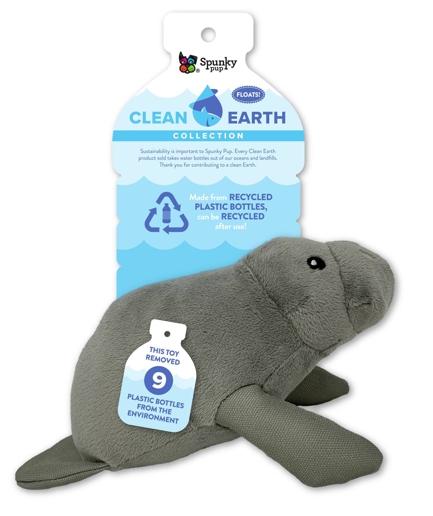 Clean Earth Recycled Plush Dog Toys - 100% Sustainable
