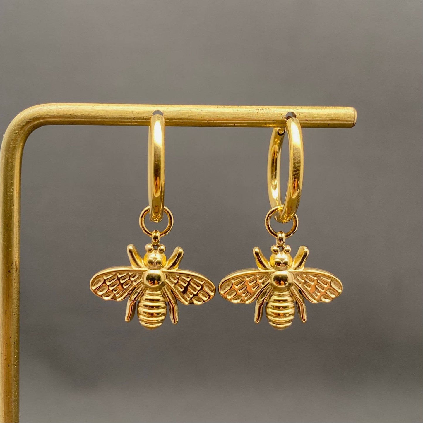 Bee  18K Gold Plated  Earrings