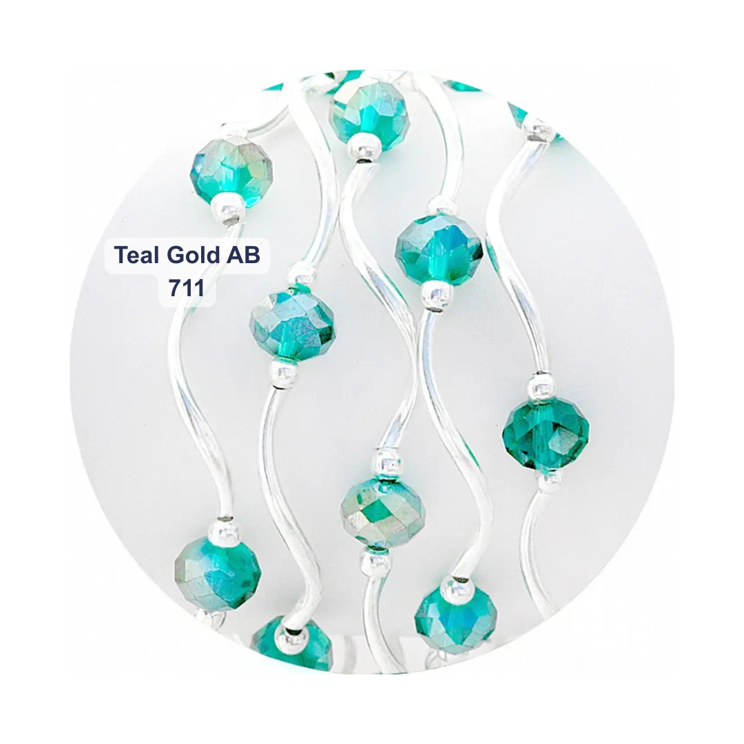Classic Crystal Beaded Stretch Bracelets