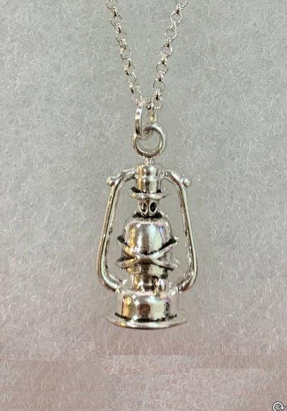 Vintage Lantern Pendant Necklace