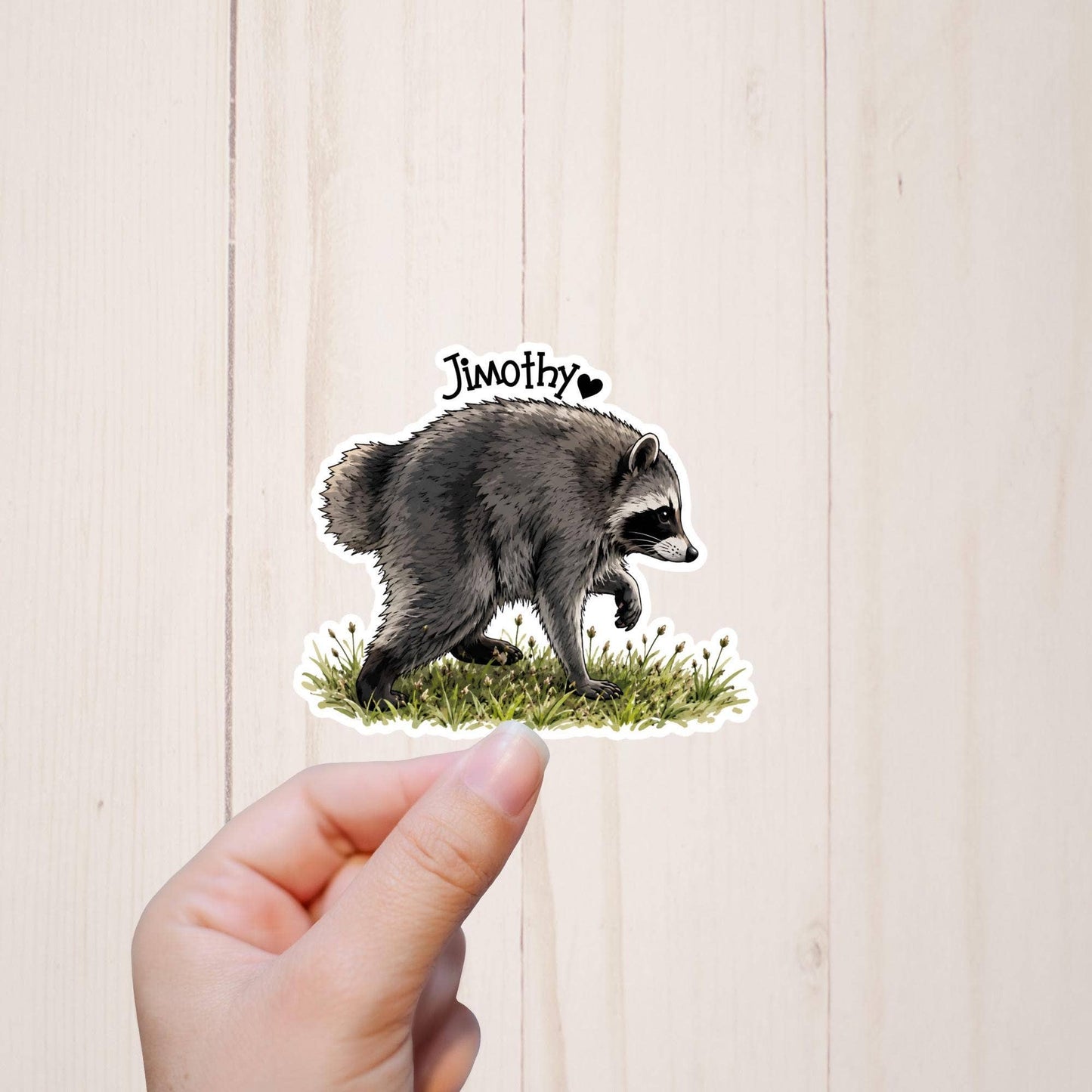 Jimothy The Raccoon Sticker, Viral Seattle Raccoon
