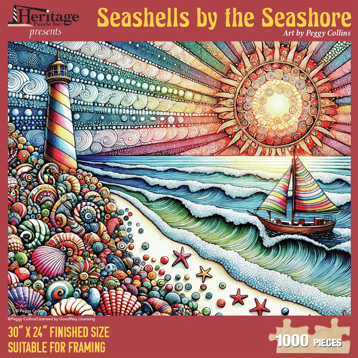 Seashells by the Seashore 1000 piece puzzle