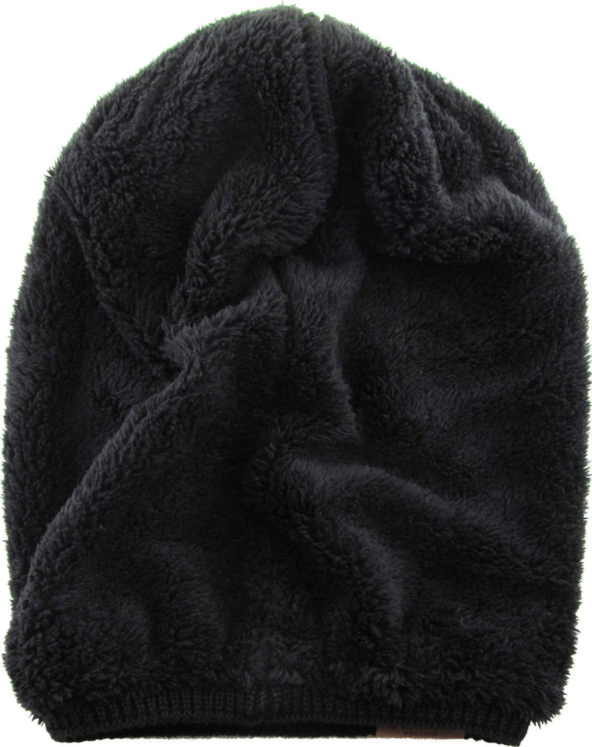 KBETHOS Thick Oversized Slouch Beanie Sherpa Fleece Lined: BLK