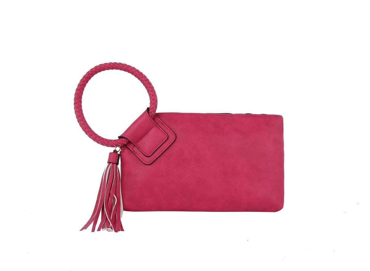 Sage Soft Vegan Leather Wristlet/Clutch