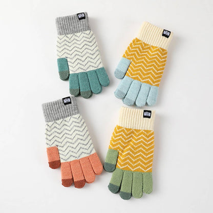 Alpaca Blend Wool Knit Gloves – Thermal Touchscreen