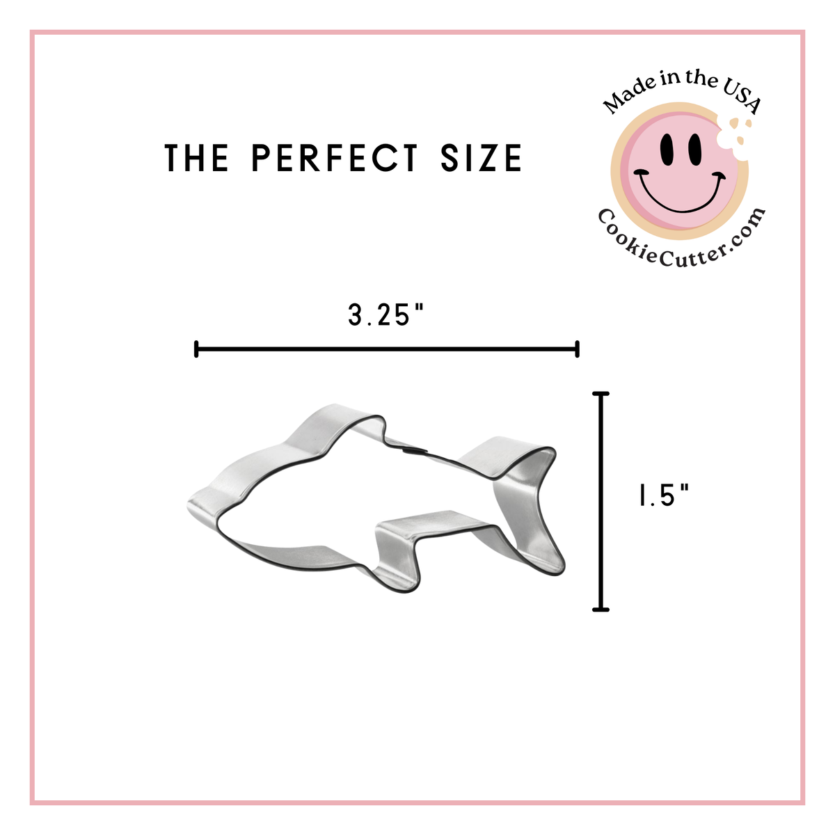 Baby Shark Cookie Cutter 3.25"