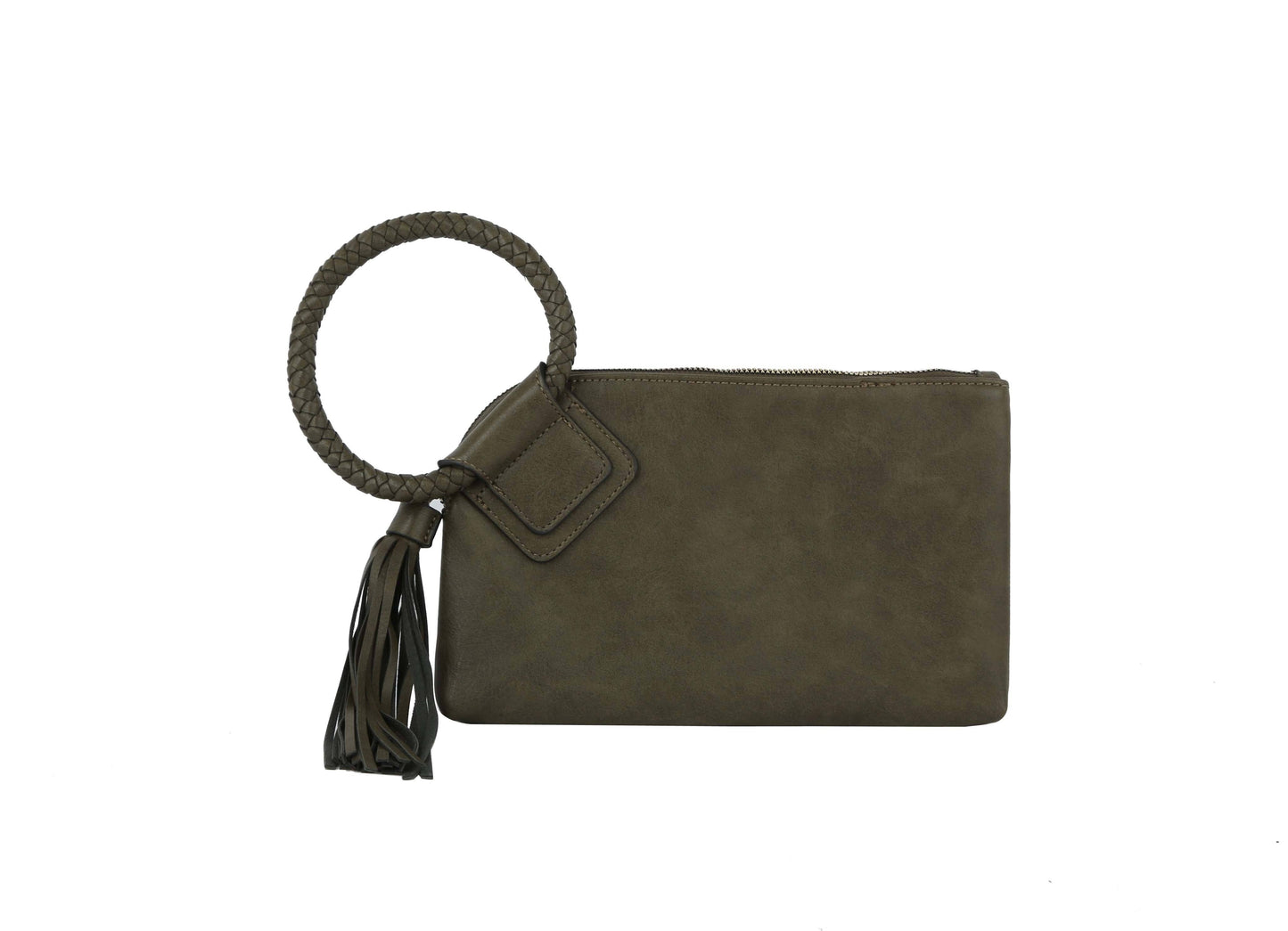 Sage Soft Vegan Leather Wristlet/Clutch