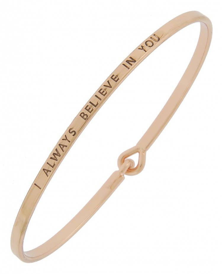 I ALWAYS BELIEVE IN YOU_3mm Message Bangle