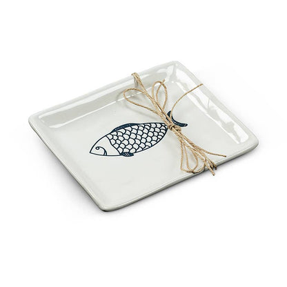Sm Rect Fish Plate-6"