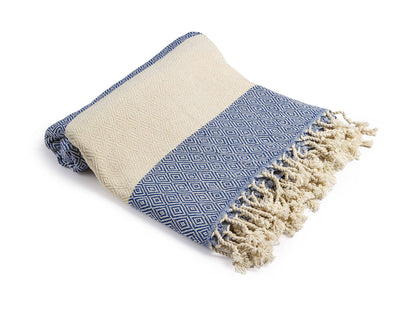 Aegean Concept Turkish Beach Towel, Quick-Dry, Baby Blue