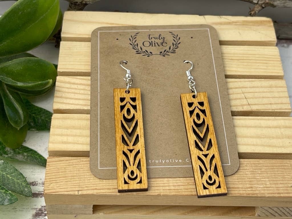 Rectangle Mandala Earrings