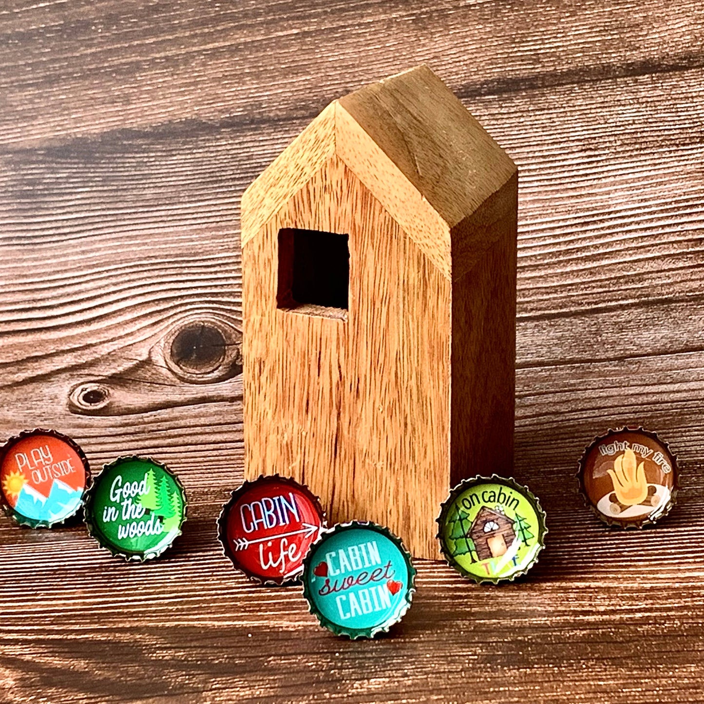 Cabin Life Magnets - Spring decor, Handmade & Eco-friendly
