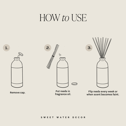 Driftwood and Mahogany Clear Reed Diffuser - Home Fragrance