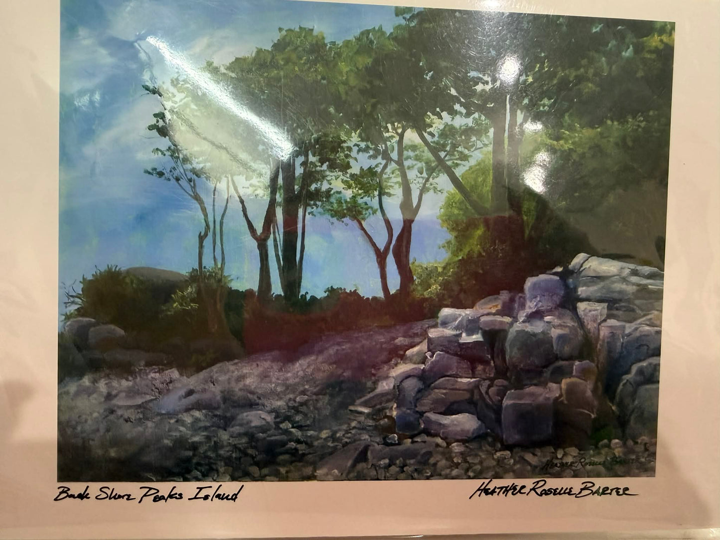 Heather Roselle Barter Fine Art- Back Shore Peaks Island
