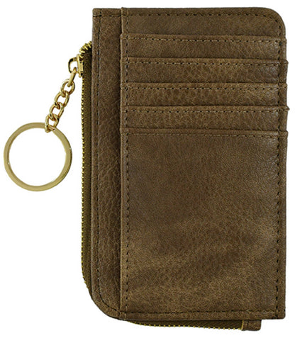 Small Faux Leather Card Holder Wallet